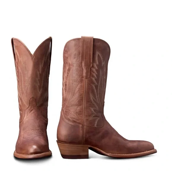 Tecovas The Jamie Cowgirl Boots Scotch Goat Leather 5.5 - Picture 2 of 8